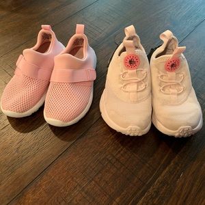 Nike Pink Huaraches & Cat & Jack sneakers